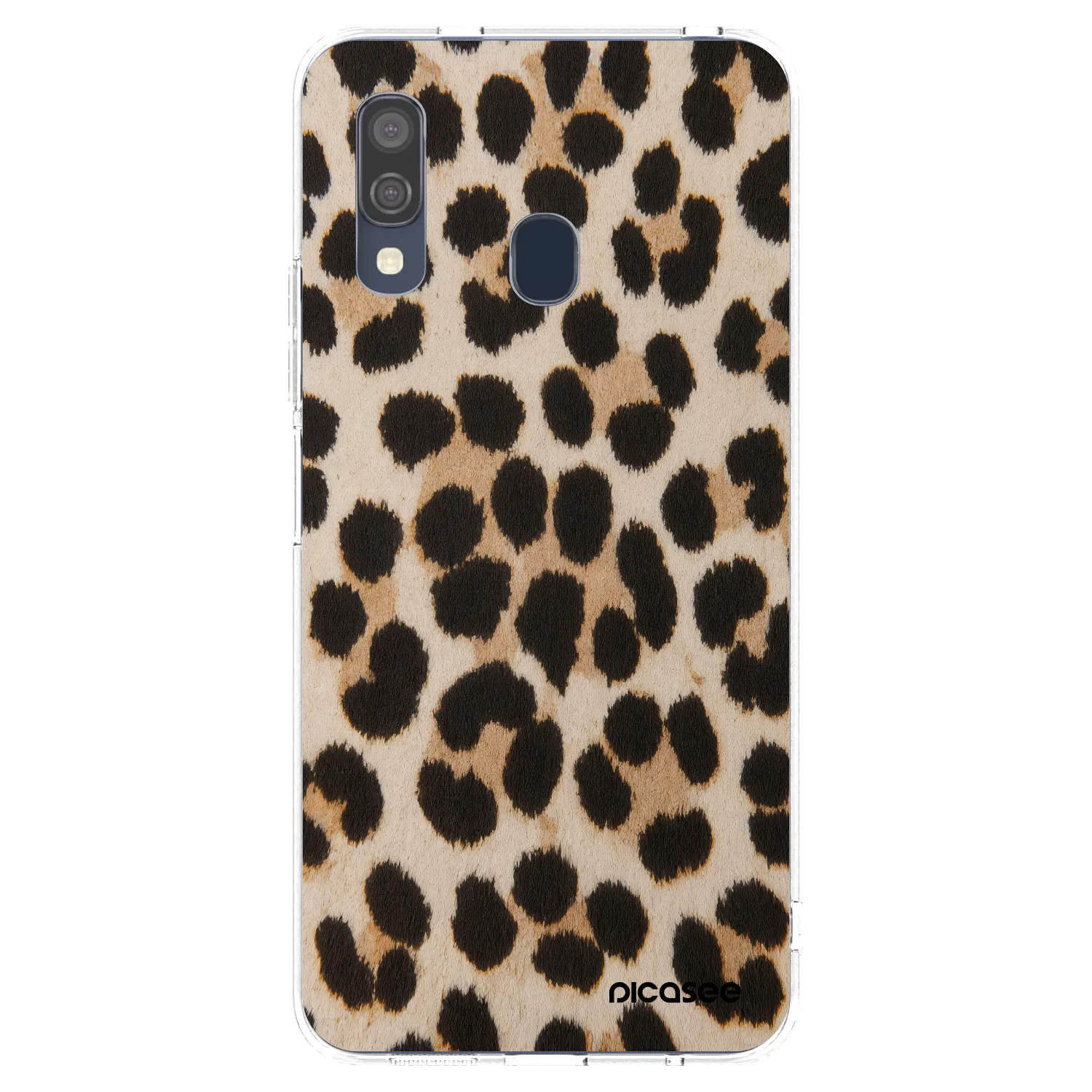 Picasee silikonowe przeźroczyste etui na Samsung Galaxy A40 A405F - Brown Tiger