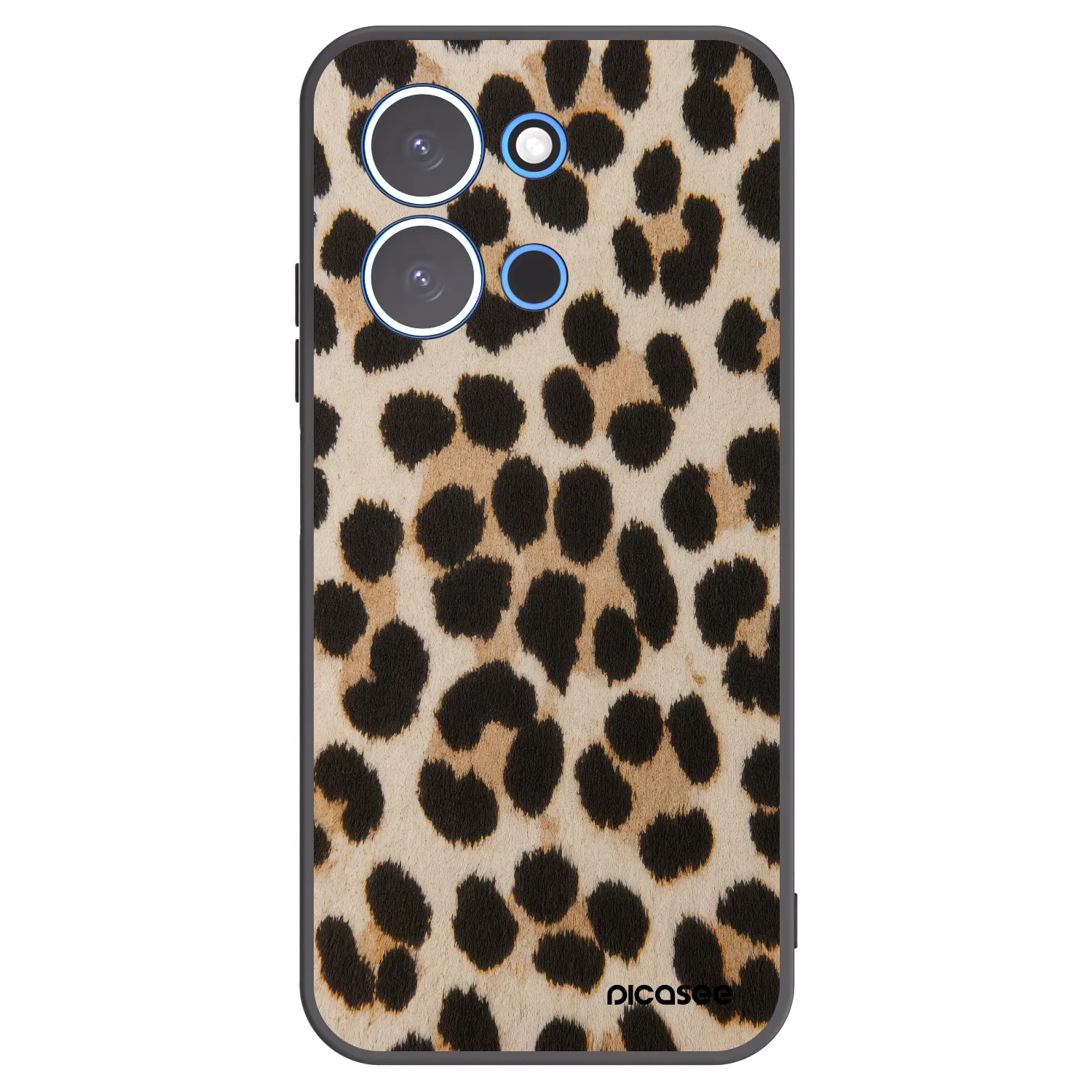 Picasee silikonowe czarne etui na Xiaomi Redmi 15C 4G - Brown Tiger