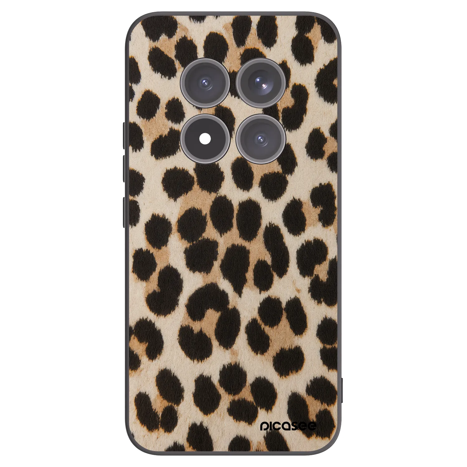 Picasee silikonowe czarne etui na Xiaomi Redmi Note 15 Pro+ - Brown Tiger