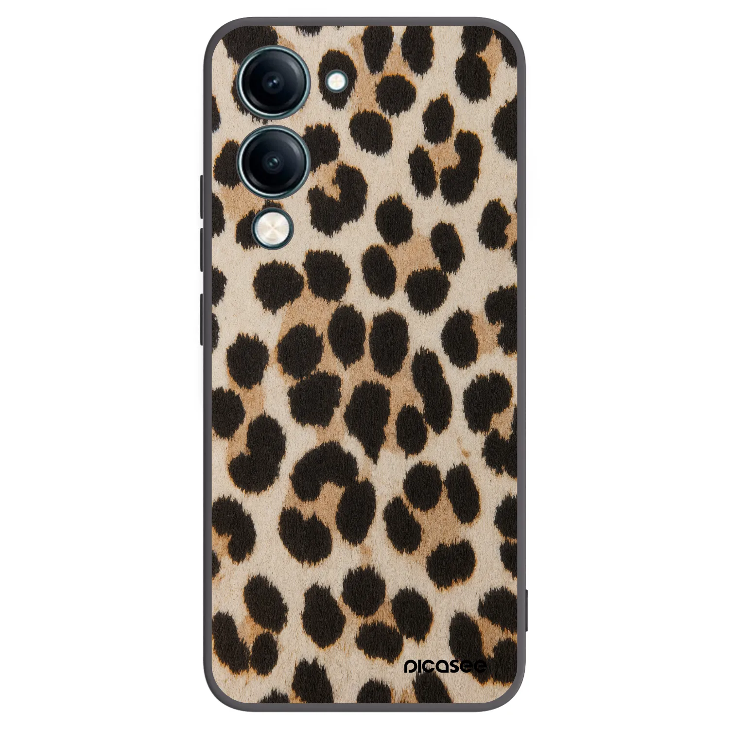 Picasee silikonowe czarne etui na Vivo Y29s 5G - Brown Tiger