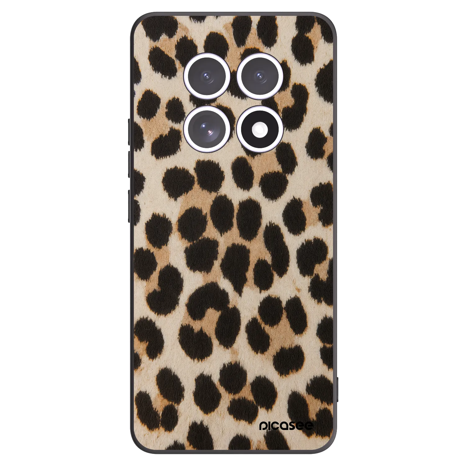 Picasee silikonowe czarne etui na Xiaomi Redmi Note 15 4G - Brown Tiger