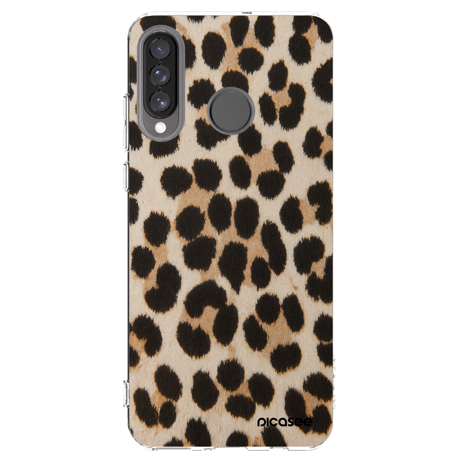 Picasee silikonowe przeźroczyste etui na Huawei P30 Lite - Brown Tiger