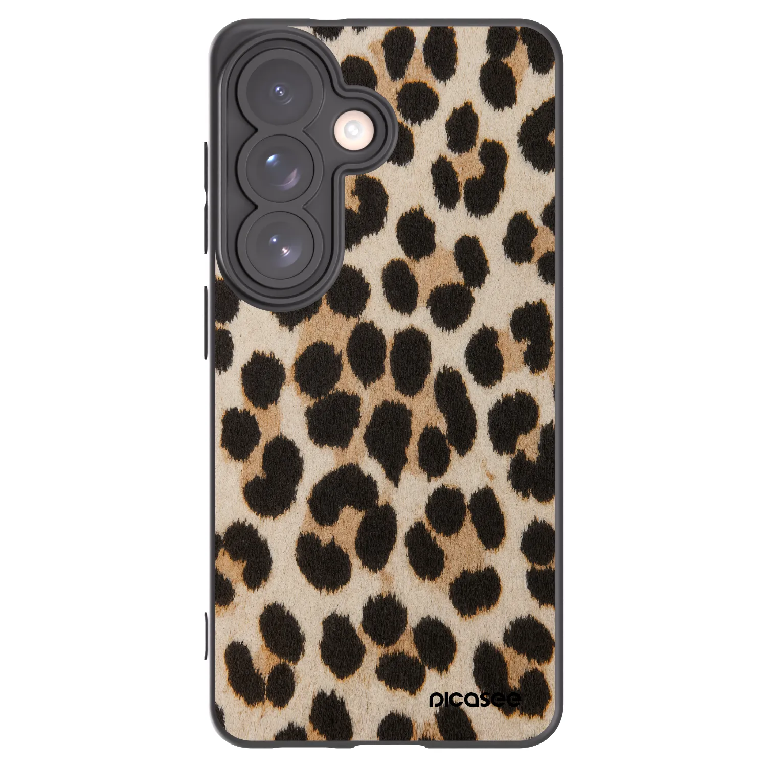 Picasee silikonowe czarne etui na Samsung Galaxy S26 - Brown Tiger