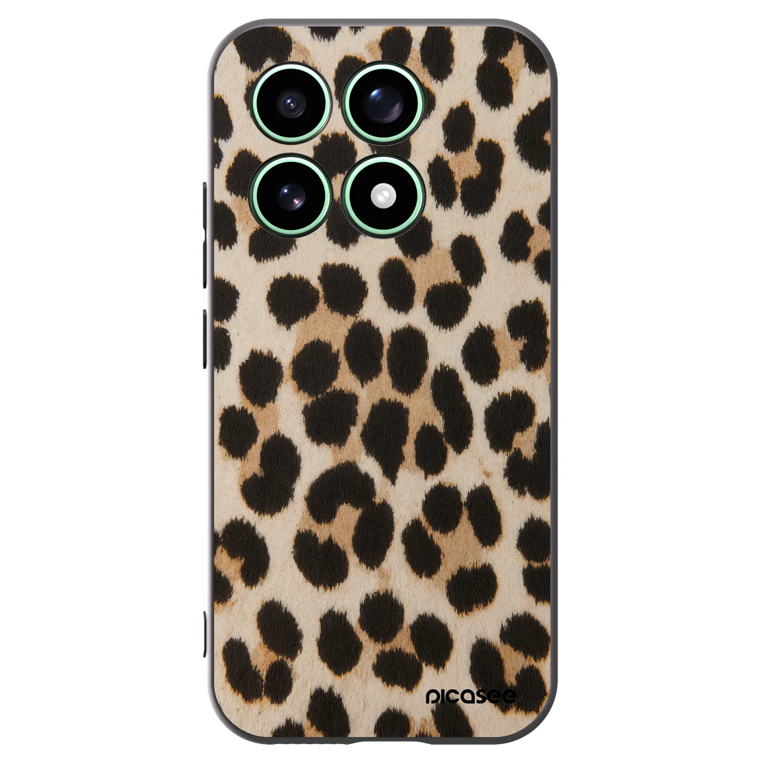 Picasee silikonowe czarne etui na Xiaomi 17 - Brown Tiger