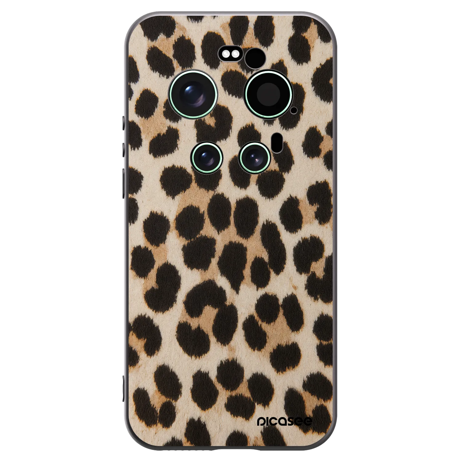 Picasee silikonowe czarne etui na Xiaomi 17 Ultra - Brown Tiger