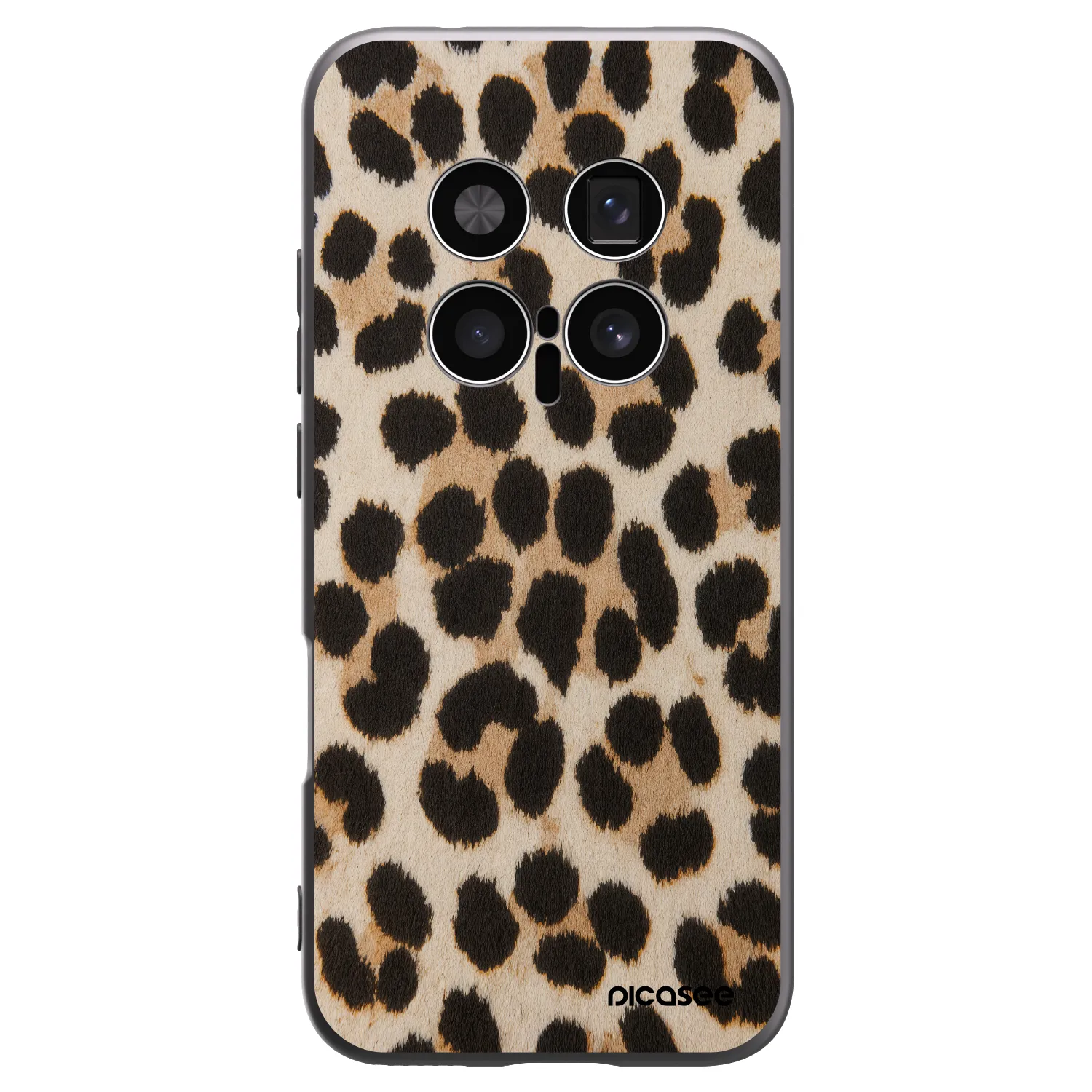 Picasee silikonowe czarne etui na Honor Magic8 Pro 5G - Brown Tiger