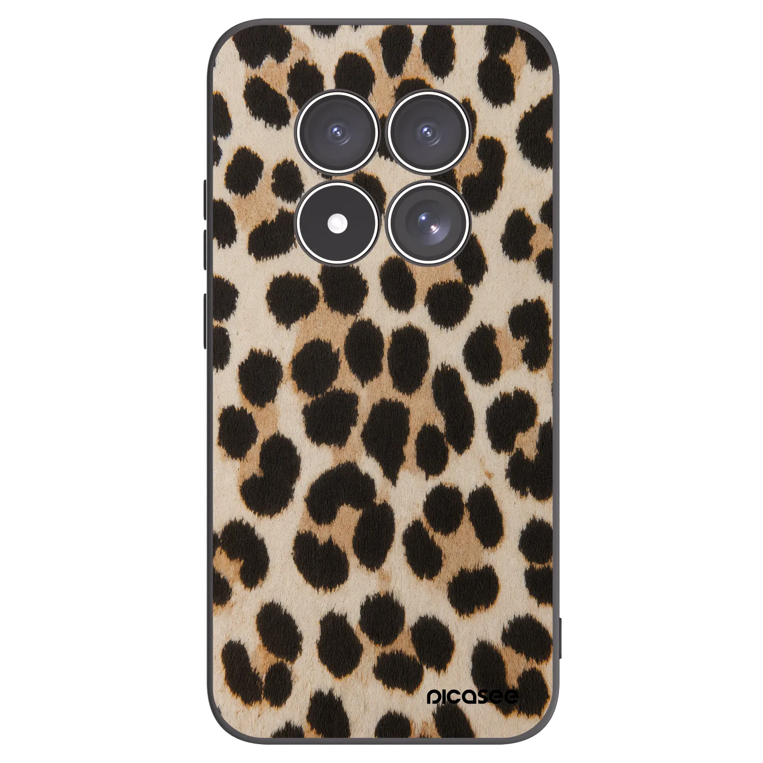 Picasee silikonowe czarne etui na Xiaomi Redmi Note 15 Pro 5G - Brown Tiger