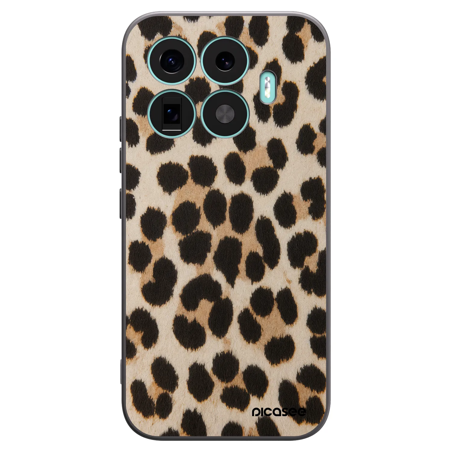 Picasee silikonowe czarne etui na Xiaomi 17T - Brown Tiger