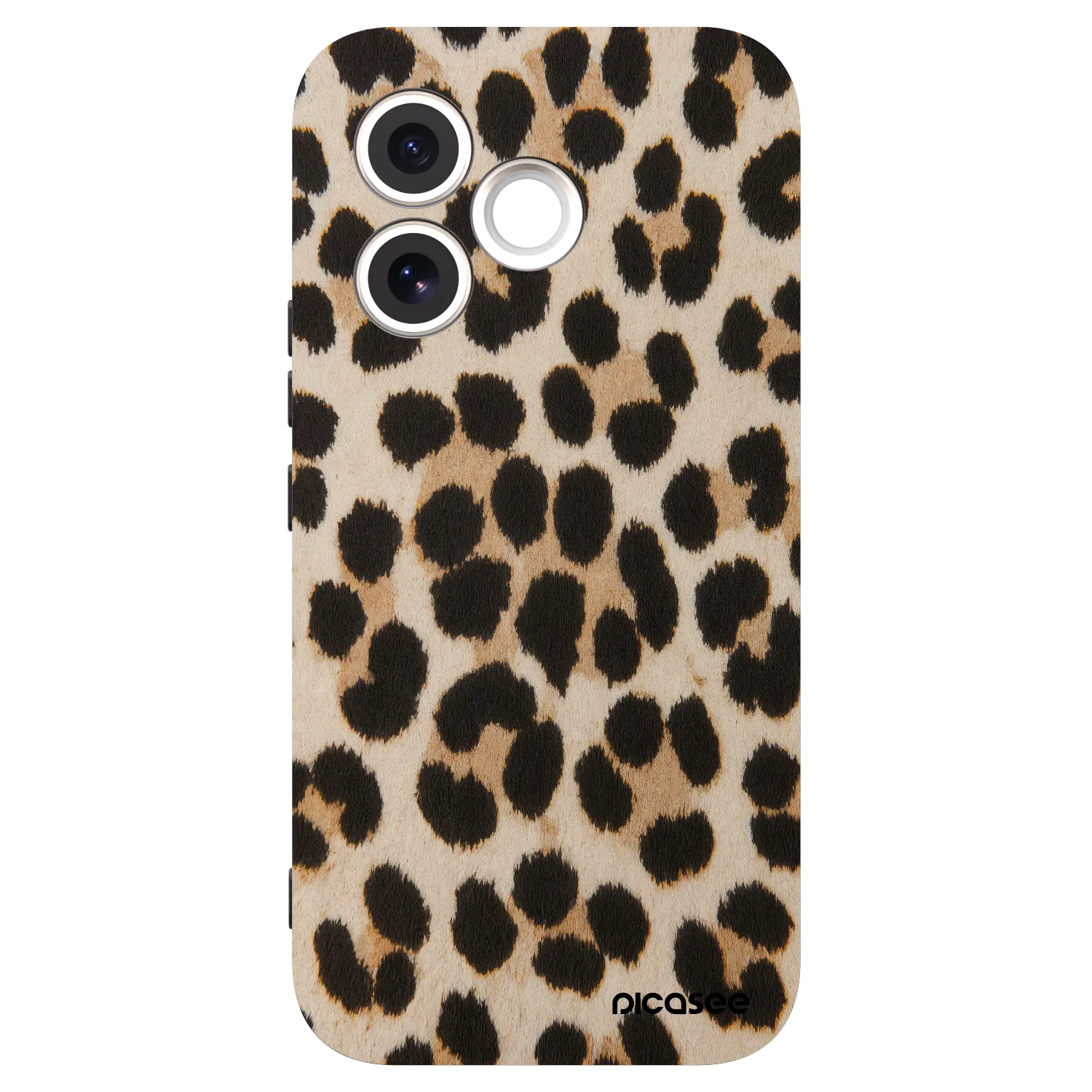 Picasee silikonowe czarne etui na Honor 600 Lite - Brown Tiger
