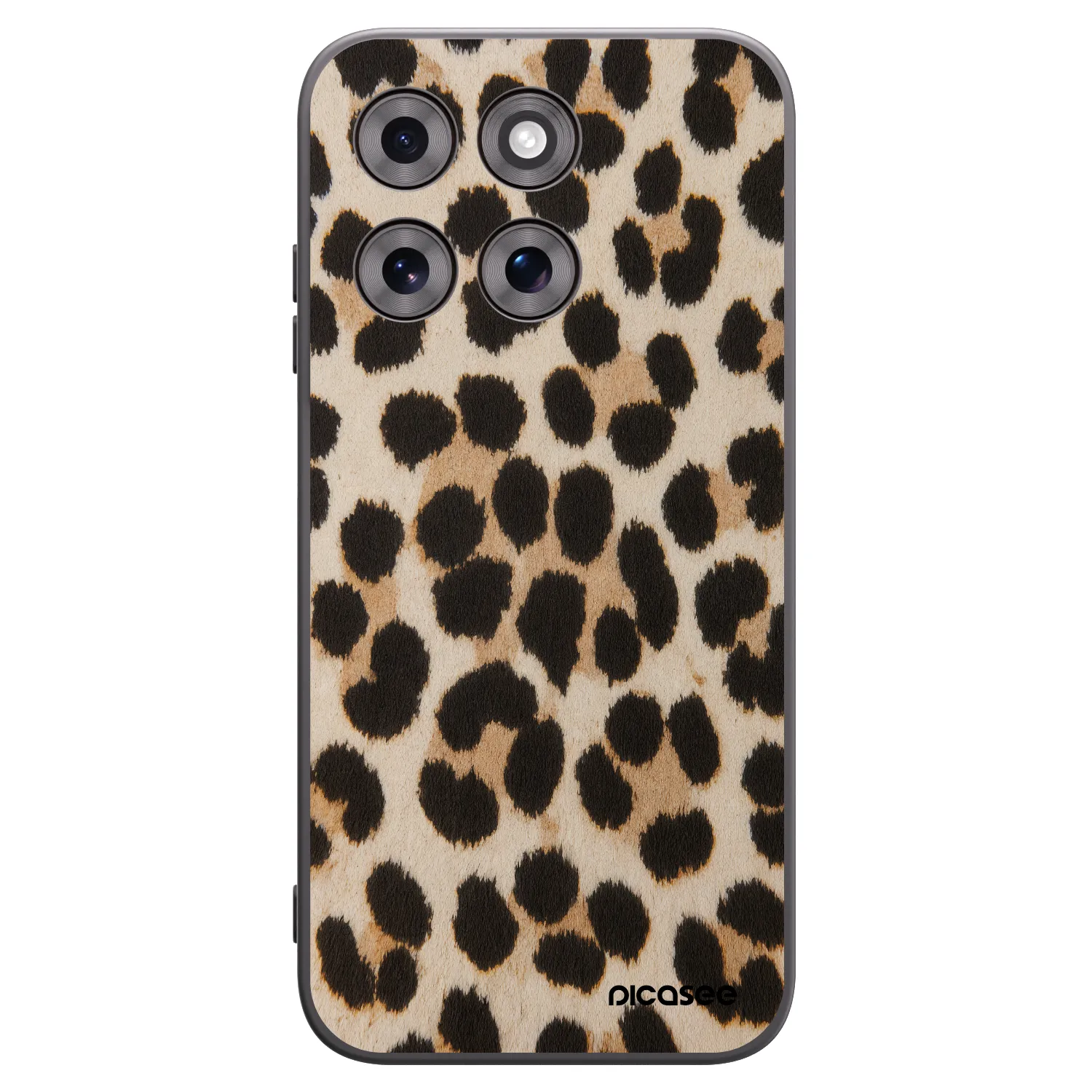 Picasee silikonowe czarne etui na Motorola Moto G77 - Brown Tiger