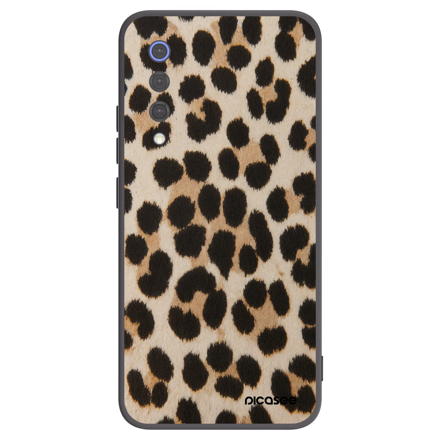 Picasee silikonowe czarne etui na Xiaomi Mi 9 SE - Brown Tiger