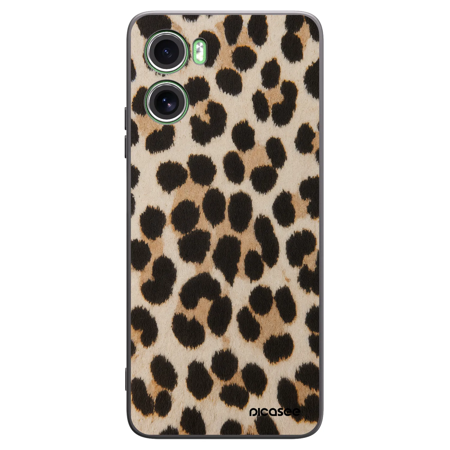 Picasee silikonowe czarne etui na Motorola Moto G06 - Brown Tiger
