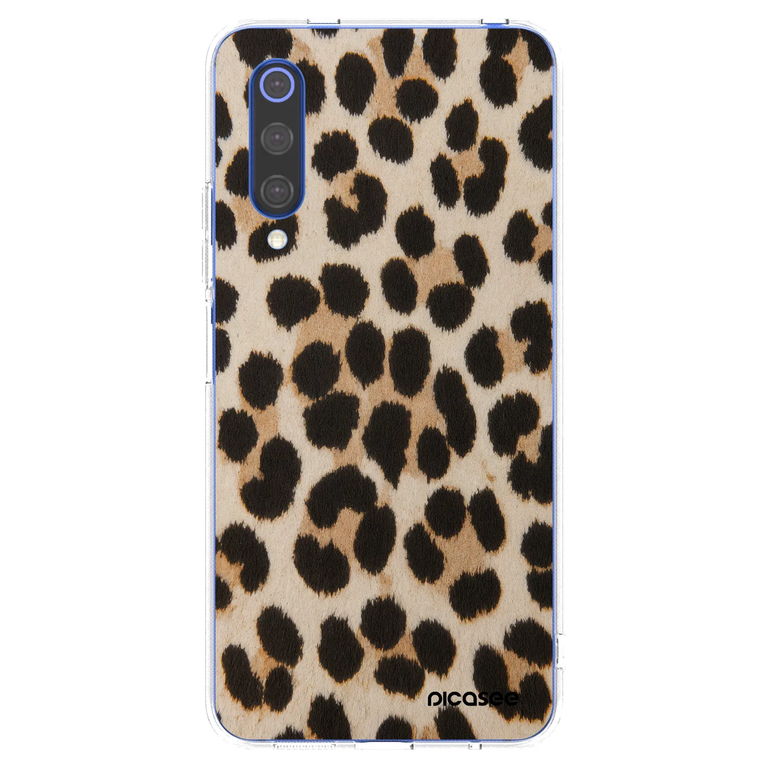 Picasee silikonowe przeźroczyste etui na Xiaomi Mi 9 SE - Brown Tiger