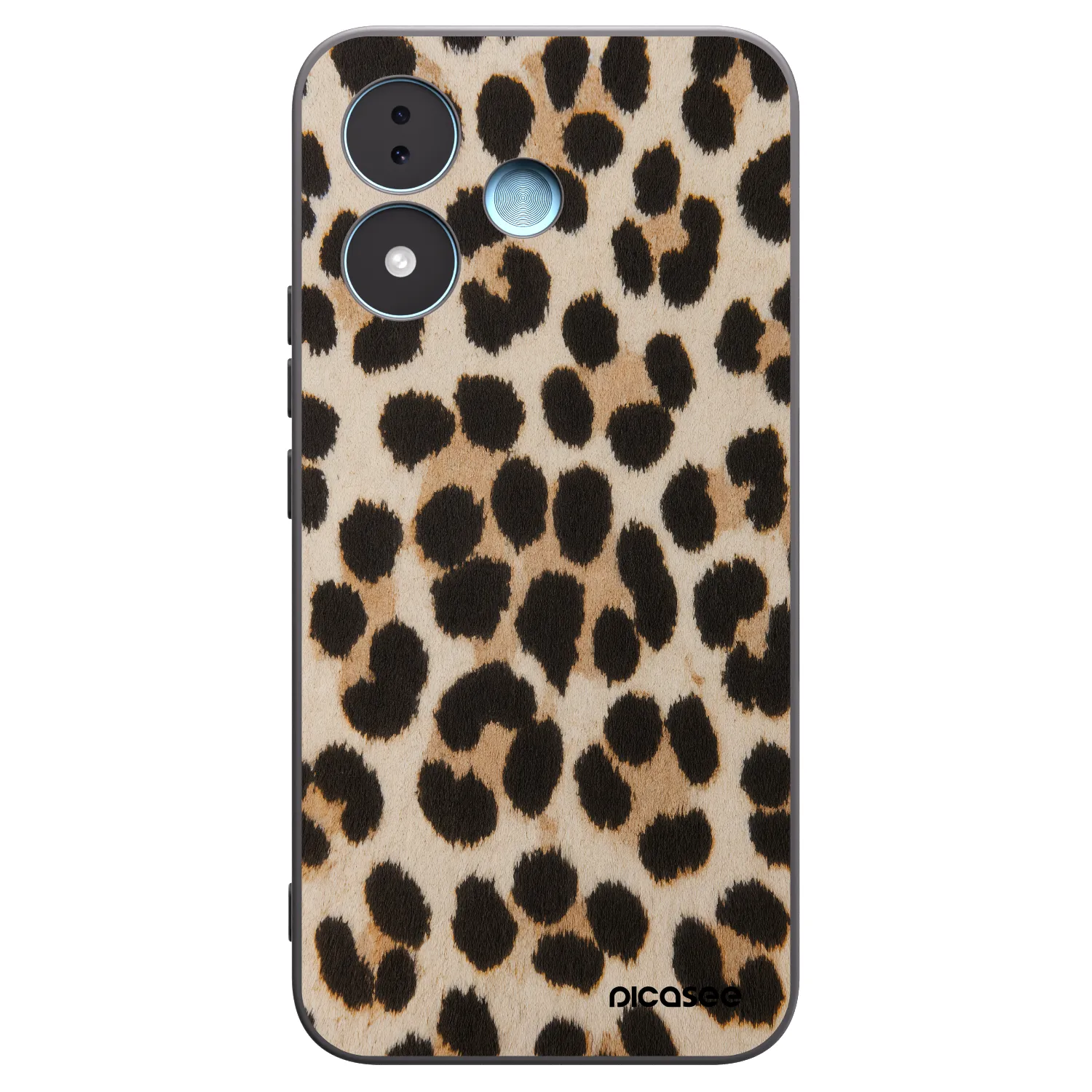 Picasee silikonowe czarne etui na Xiaomi Redmi Note 17 5G - Brown Tiger