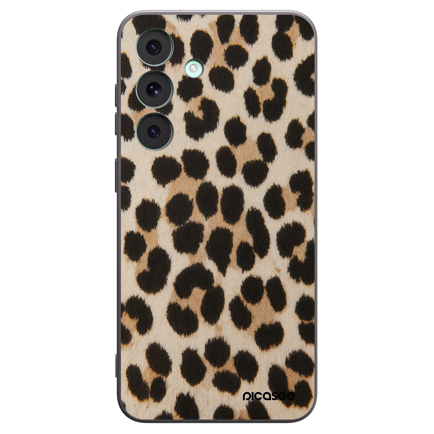 Picasee silikonowe czarne etui na Samsung Galaxy S26 FE - Brown Tiger