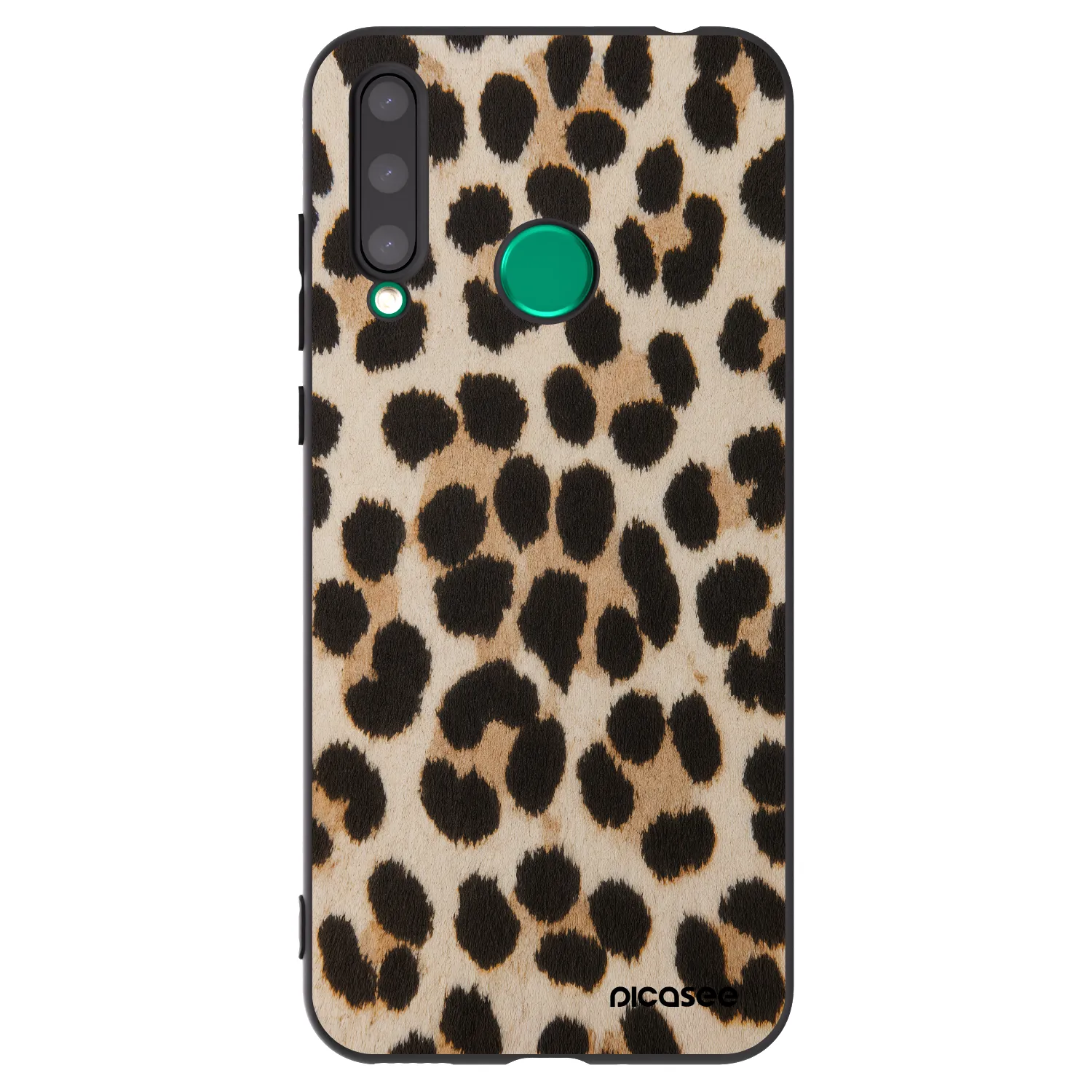 Picasee silikonowe czarne etui na Honor 20 Lite - Brown Tiger