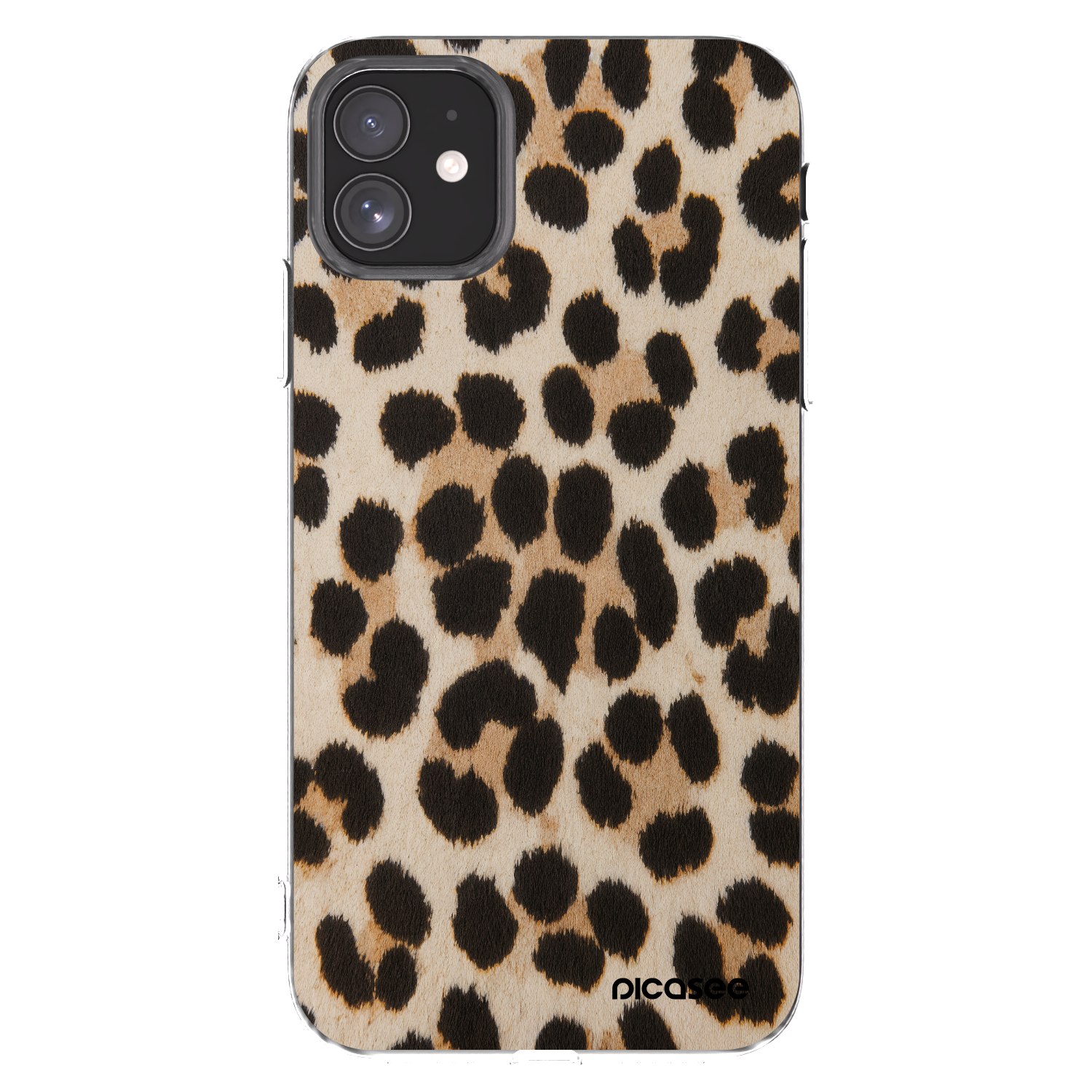 Picasee silikonowe przeźroczyste etui na Apple iPhone 11 - Brown Tiger
