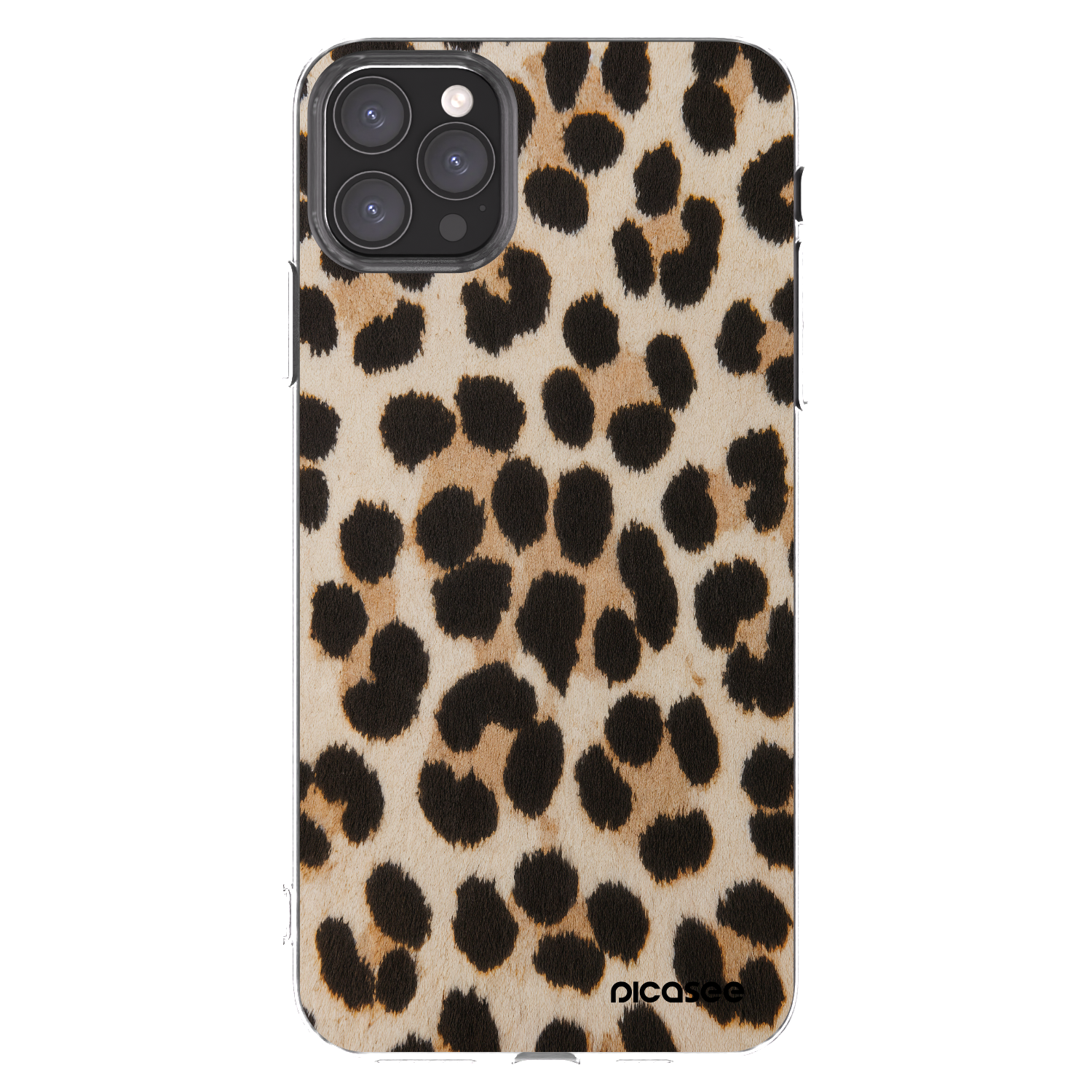 Picasee silikonowe przeźroczyste etui na Apple iPhone 11 Pro Max - Brown Tiger