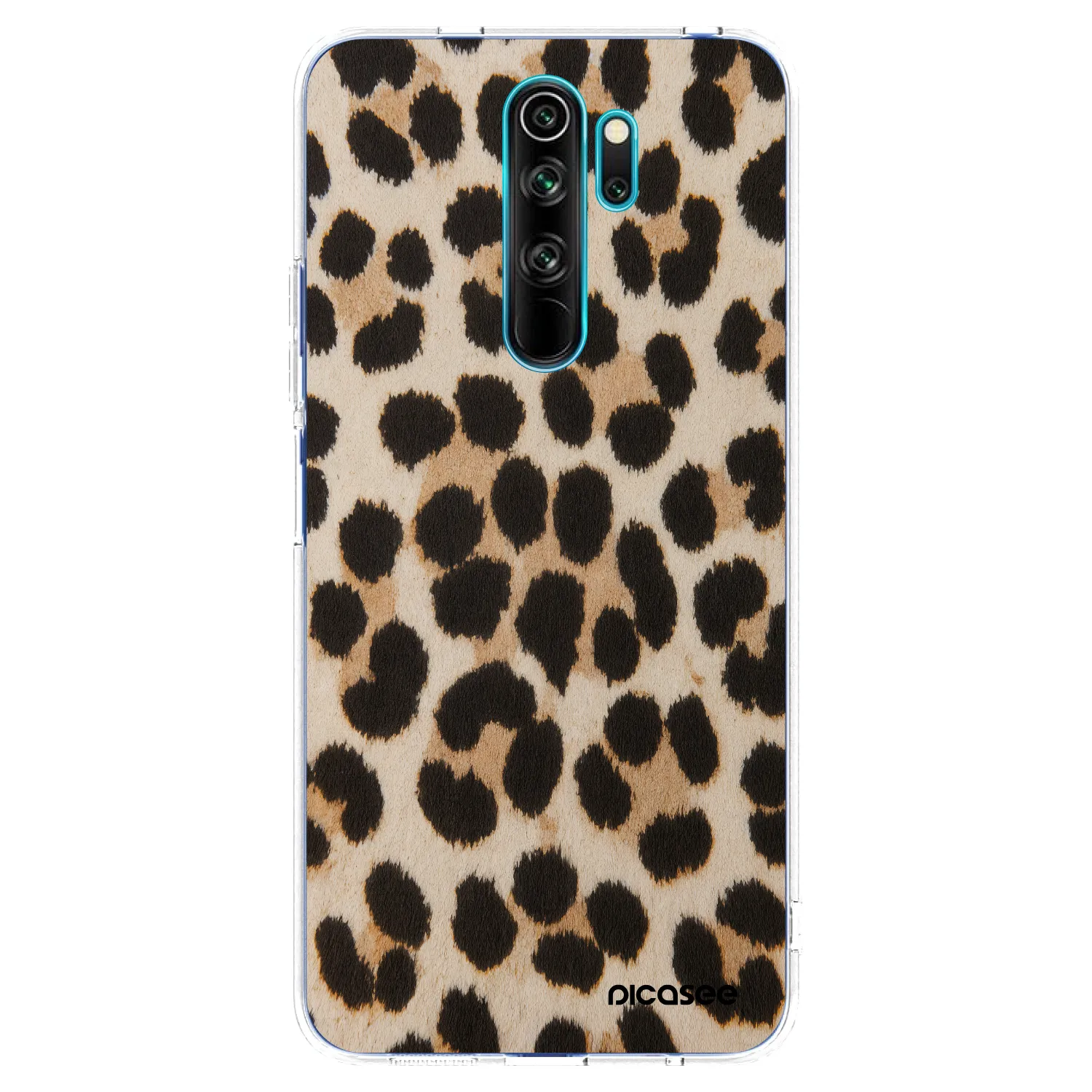 Picasee silikonowe przeźroczyste etui na Xiaomi Redmi Note 8 Pro - Brown Tiger