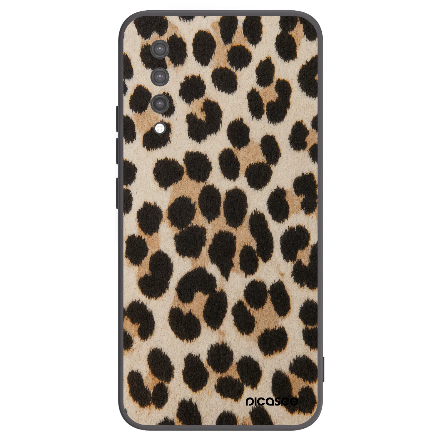 Picasee silikonowe czarne etui na Xiaomi Mi 9 Lite - Brown Tiger