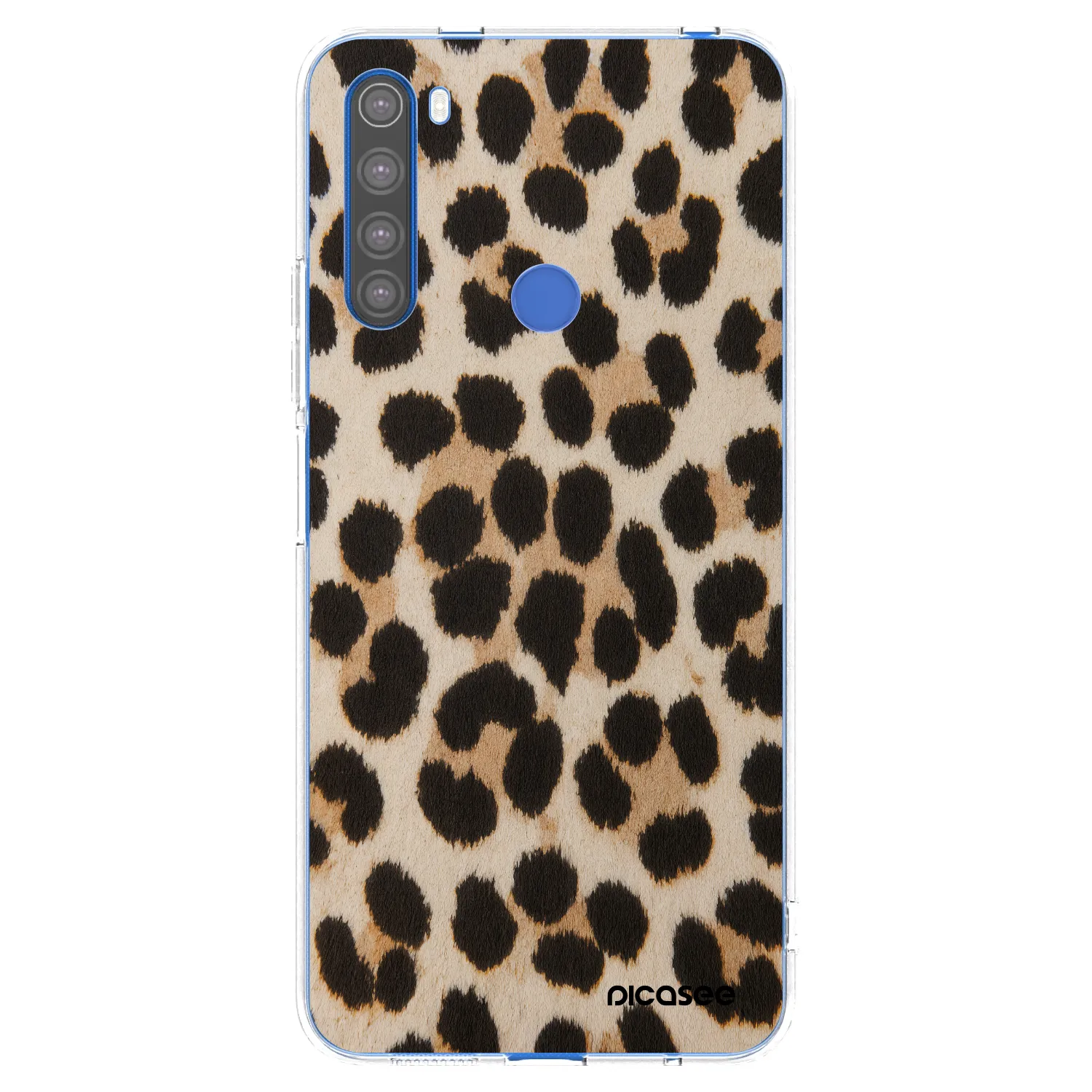 Picasee silikonowe przeźroczyste etui na Xiaomi Redmi Note 8T - Brown Tiger