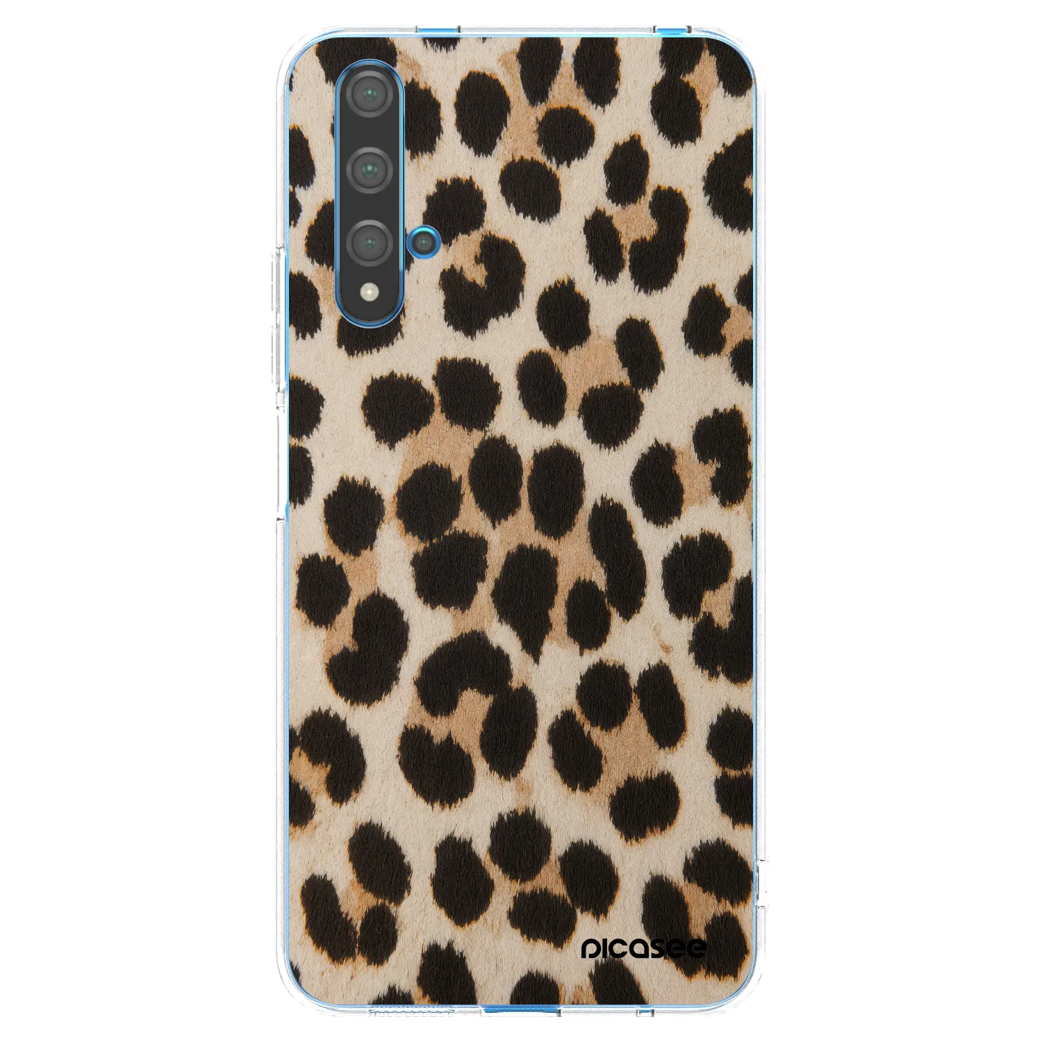 Picasee silikonowe przeźroczyste etui na Huawei Nova 5T - Brown Tiger