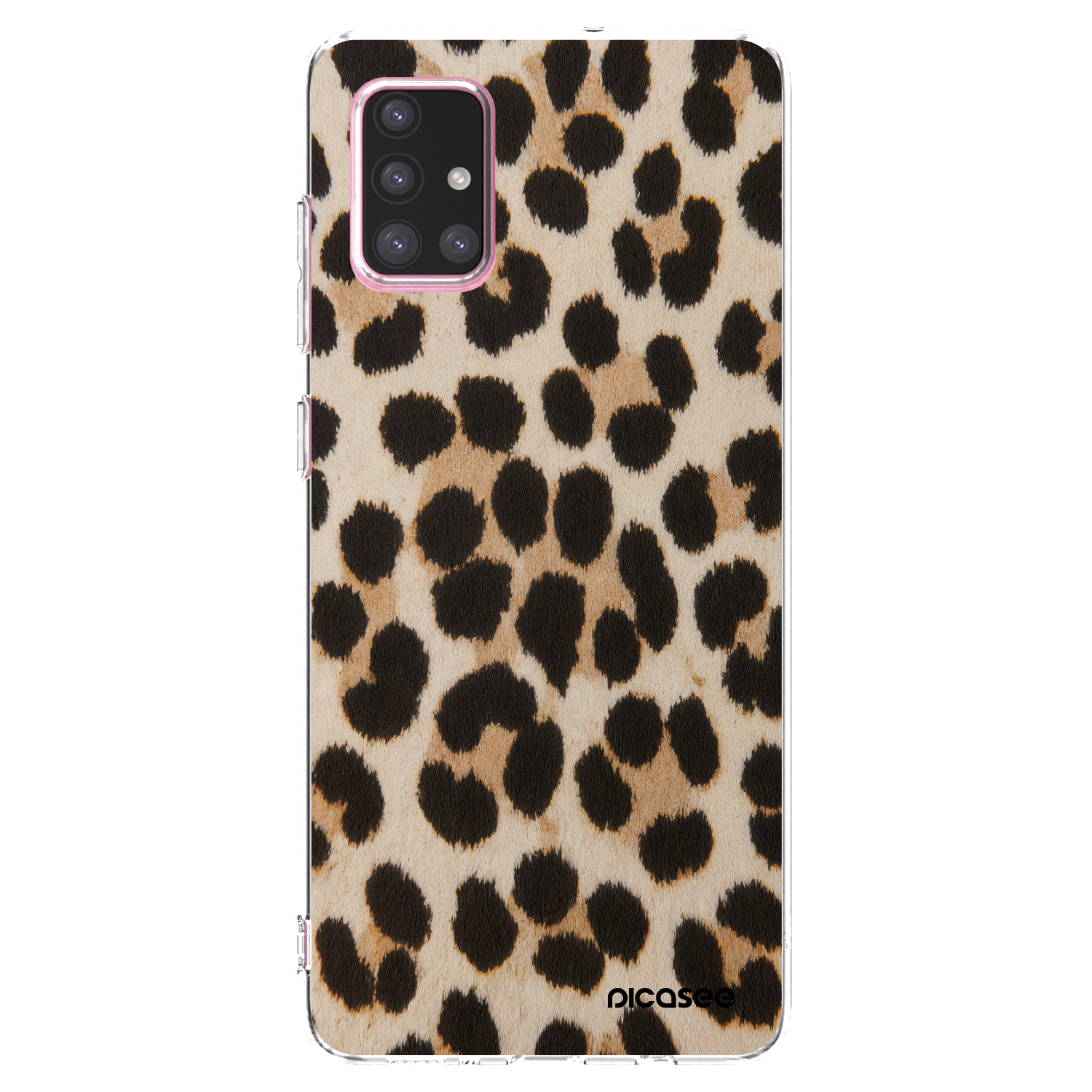 Picasee silikonowe przeźroczyste etui na Samsung Galaxy A71 A715F - Brown Tiger
