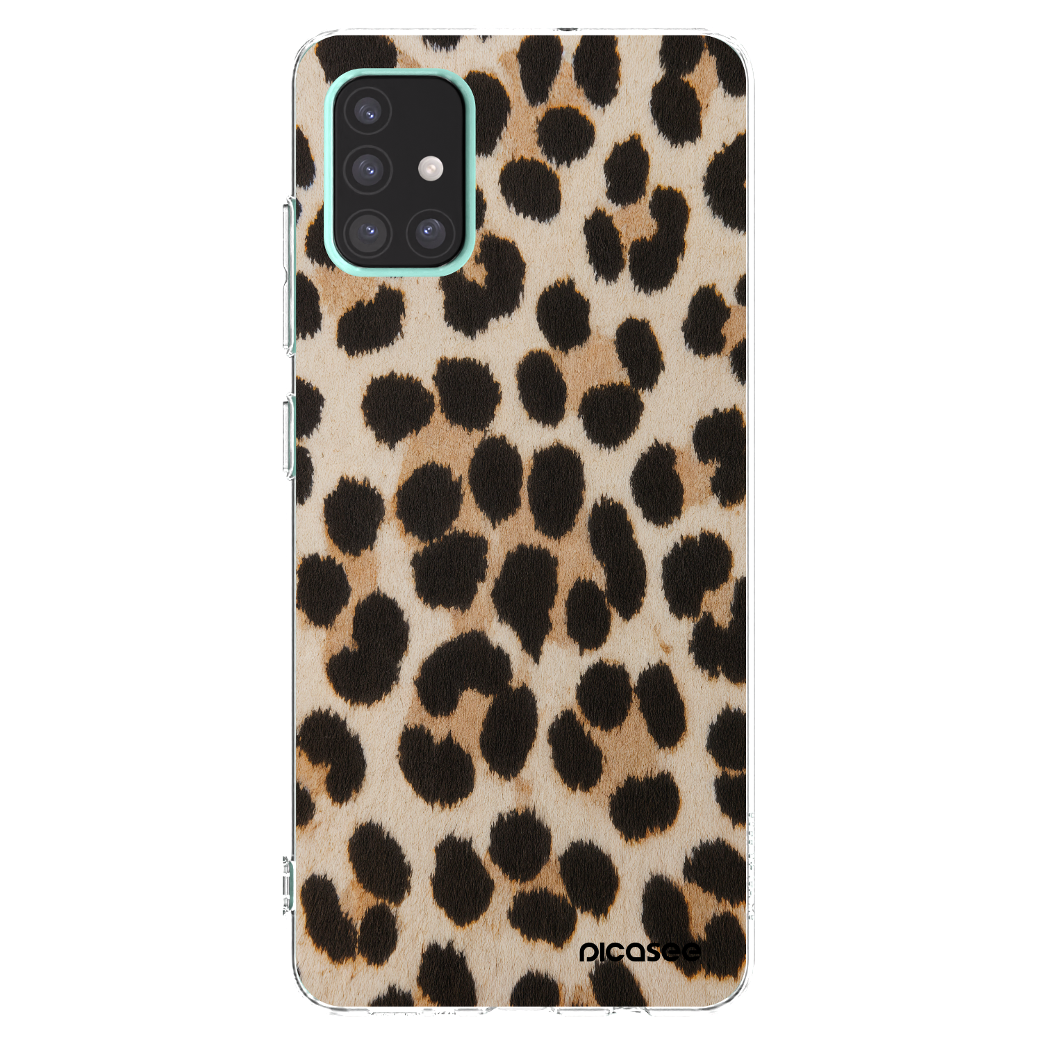 Picasee silikonowe przeźroczyste etui na Samsung Galaxy A51 A515F - Brown Tiger