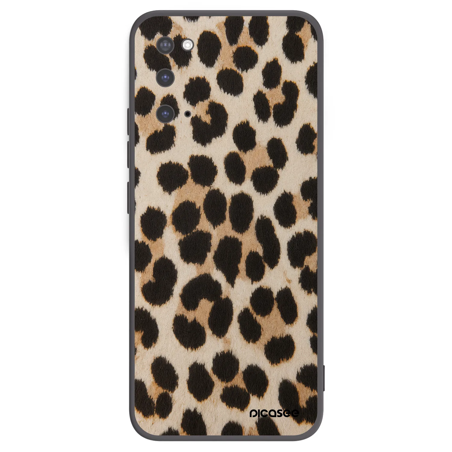 Picasee silikonowe czarne etui na Samsung Galaxy S20 G980F - Brown Tiger