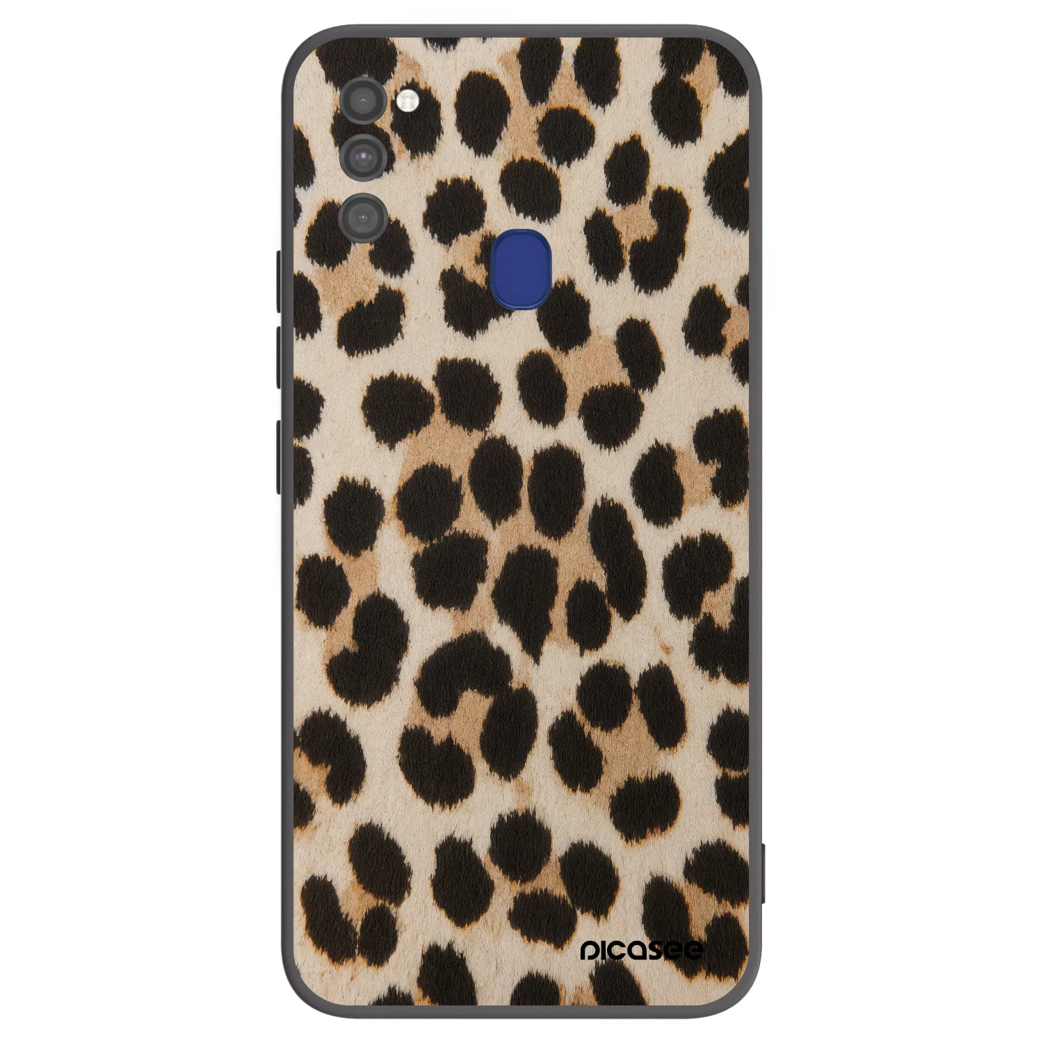 Picasee silikonowe czarne etui na Samsung Galaxy M21 M215F - Brown Tiger
