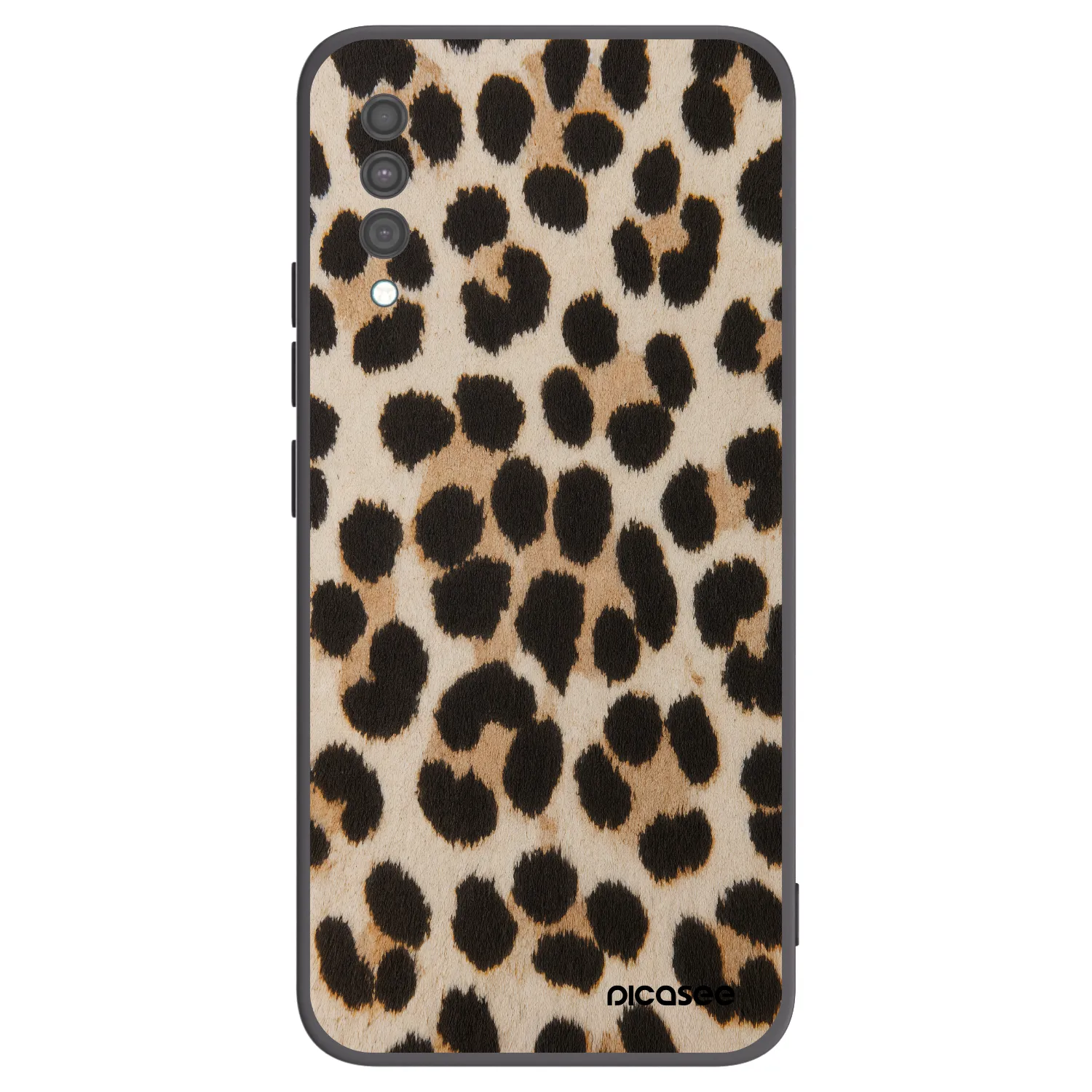Picasee silikonowe czarne etui na Samsung Galaxy A30s A307F - Brown Tiger