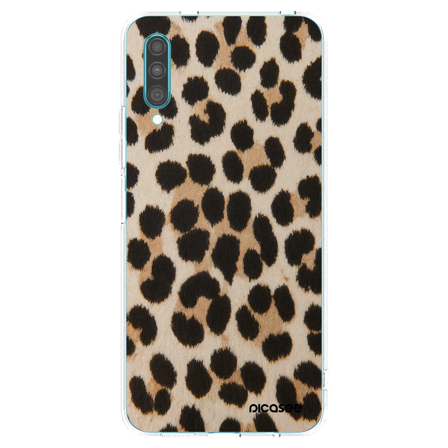 Picasee silikonowe przeźroczyste etui na Samsung Galaxy A30s A307F - Brown Tiger