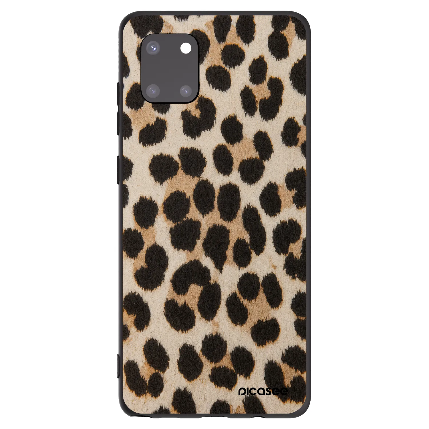 Picasee silikonowe czarne etui na Samsung Galaxy Note 10 Lite N770F - Brown Tiger