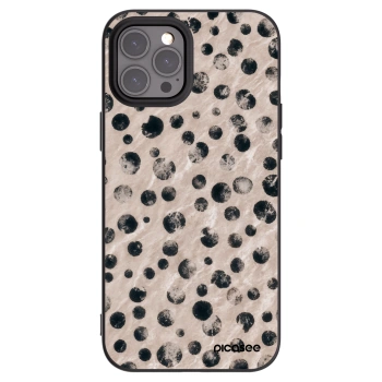 Picasee silikonowe czarne etui na Apple iPhone 12 Pro Max - Inked