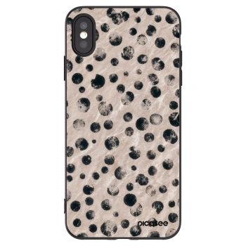 Picasee silikonowe czarne etui na Apple iPhone XS Max - Inked