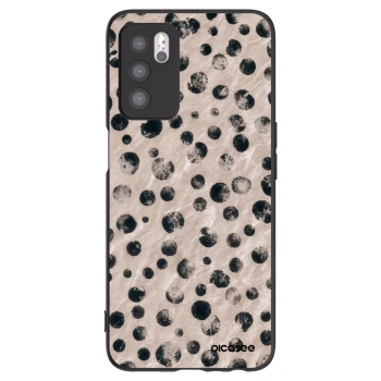 Picasee silikonowe czarne etui na OPPO A16s - Inked