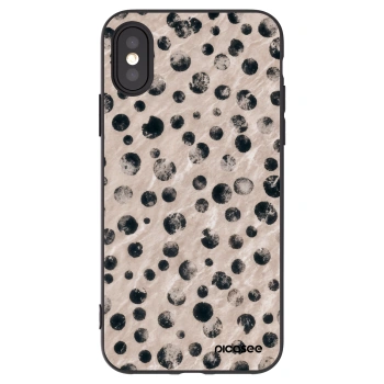 Picasee silikonowe czarne etui na Apple iPhone X/XS - Inked