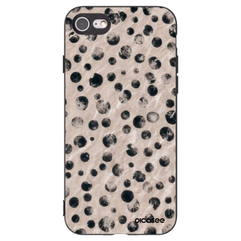 Picasee silikonowe czarne etui na Apple iPhone 7 - Inked