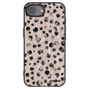 Picasee silikonowe czarne etui na Apple iPhone 16e - Inked