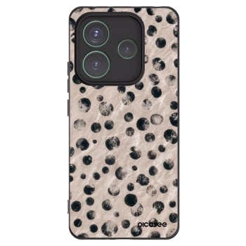 Picasee silikonowe czarne etui na Xiaomi Redmi Note 14 5G - Inked