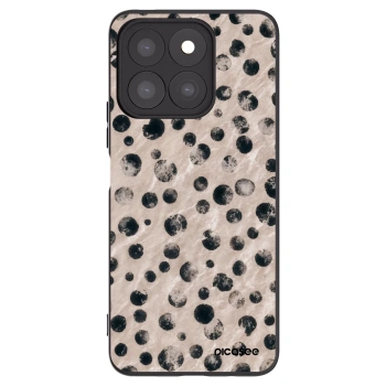 Picasee silikonowe czarne etui na Honor X8c - Inked