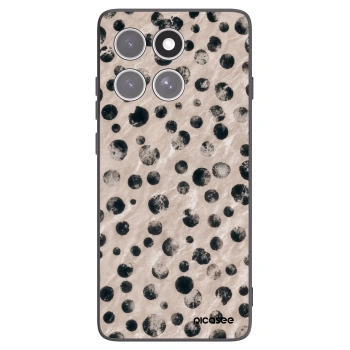 Picasee silikonowe czarne etui na Motorola Edge 60 Fusion - Inked