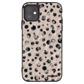 Picasee silikonowe czarne etui na Apple iPhone 11 - Inked