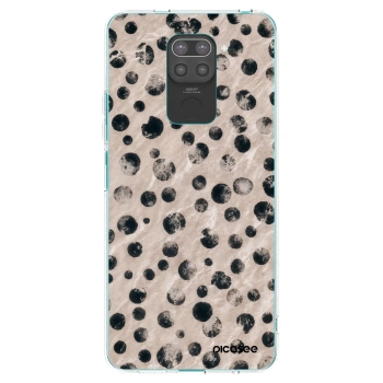 Picasee silikonowe czarne etui na Xiaomi Redmi Note 9 - Inked