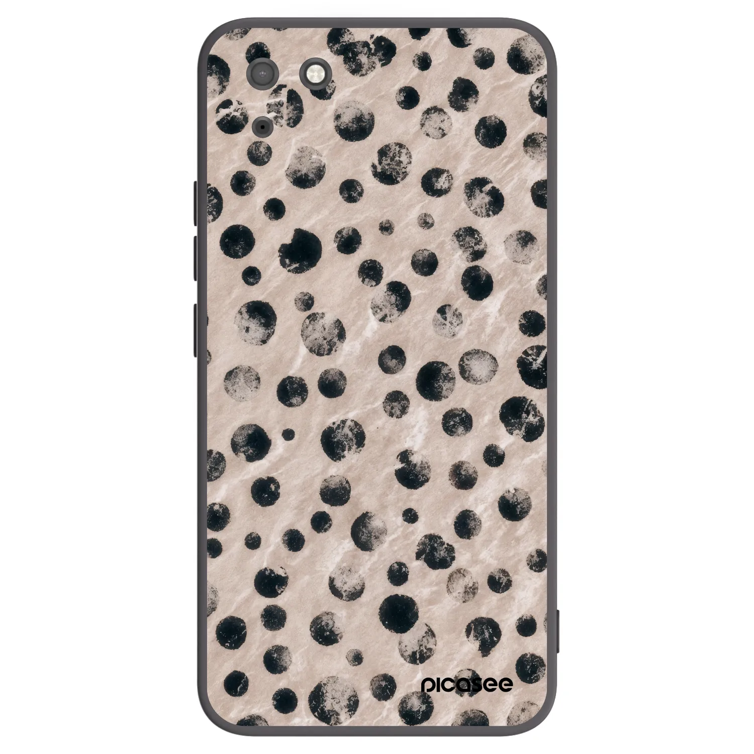 Picasee silikonowe czarne etui na Huawei Y5P - Inked