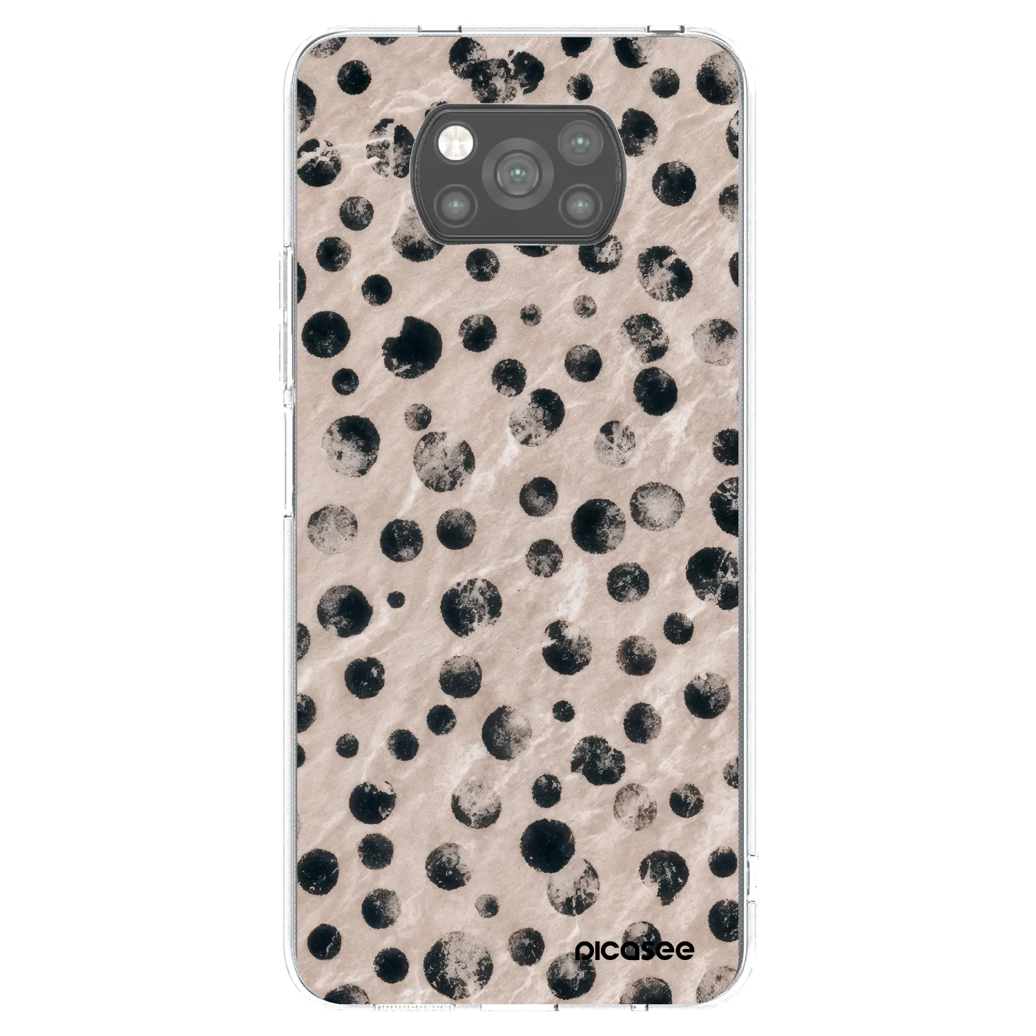Picasee silikonowe czarne etui na Xiaomi Poco X3 - Inked