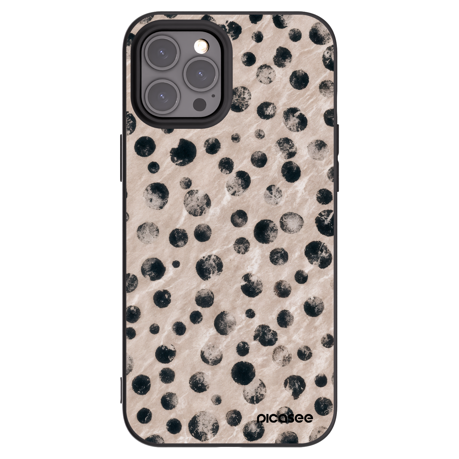 Picasee silikonowe czarne etui na Apple iPhone 12 Pro Max - Inked