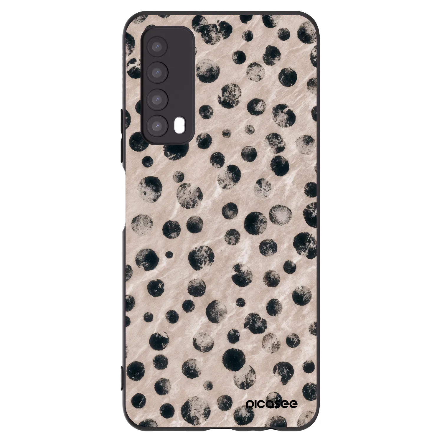 Picasee silikonowe czarne etui na Huawei P Smart 2021 - Inked