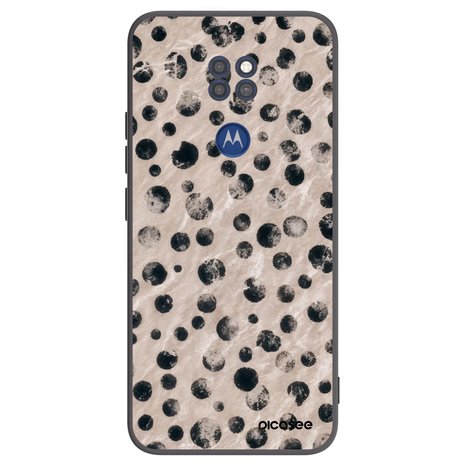 Picasee silikonowe czarne etui na Motorola Moto G9 Play - Inked
