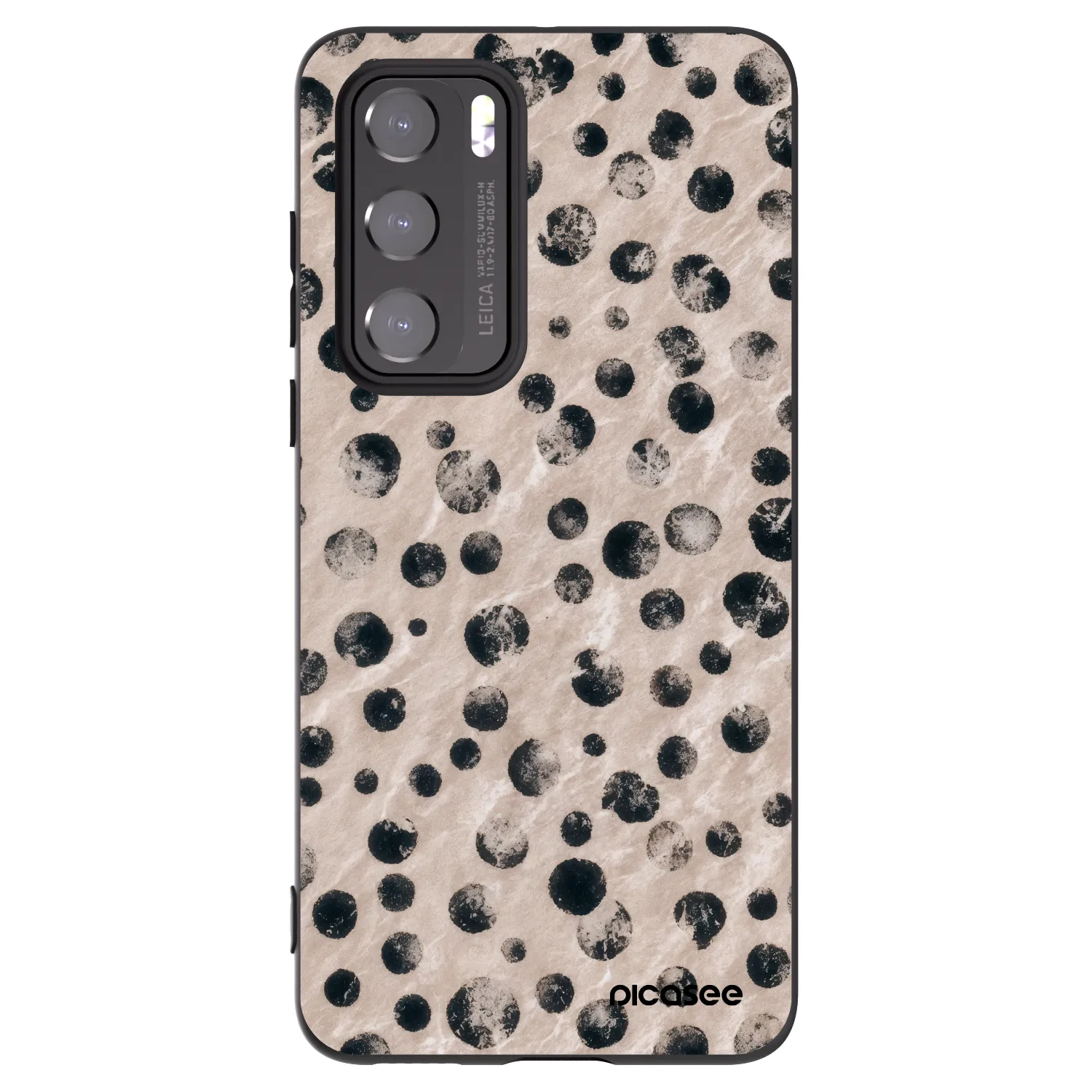 Picasee silikonowe czarne etui na Huawei P40 - Inked